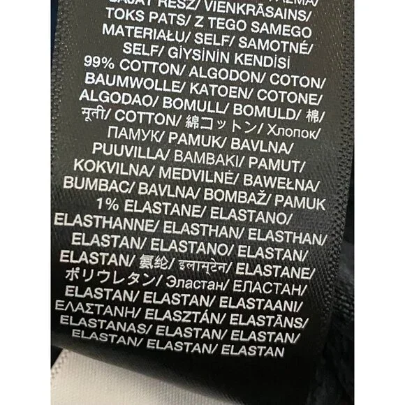 NWT 7 For All Mankind Easy Slim Dark Distressed  with Open Knee Jeans,  Size 28 - Picture 5 of 13